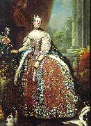 Louis Michel van Loo Portrait of Louise Elisabeth of France oil painting artist